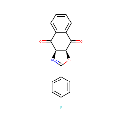 O=C1c2ccccc2C(=O)[C@@H]2N=C(c3ccc(F)cc3)O[C@H]12 ZINC001772608143