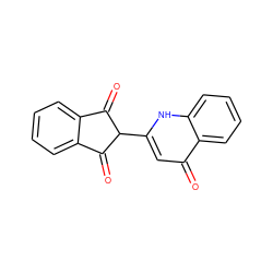 O=C1c2ccccc2C(=O)C1c1cc(=O)c2ccccc2[nH]1 ZINC000018144392