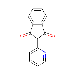 O=C1c2ccccc2C(=O)C1c1ccccn1 ZINC000100287481