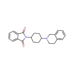 O=C1c2ccccc2C(=O)N1C1CCC(N2CCc3ccccc3C2)CC1 ZINC000013802419