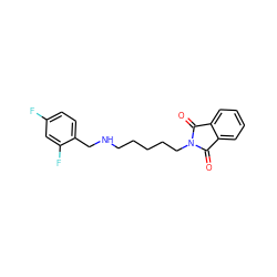 O=C1c2ccccc2C(=O)N1CCCCCNCc1ccc(F)cc1F ZINC000299861482