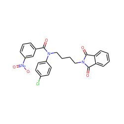 O=C1c2ccccc2C(=O)N1CCCCN(C(=O)c1cccc([N+](=O)[O-])c1)c1ccc(Cl)cc1 ZINC000003460435