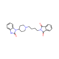 O=C1c2ccccc2C(=O)N1CCCCN1CCC(n2c(=O)[nH]c3ccccc32)CC1 ZINC000026487412