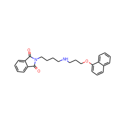 O=C1c2ccccc2C(=O)N1CCCCNCCCOc1cccc2ccccc12 ZINC000029553917