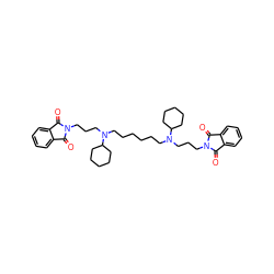 O=C1c2ccccc2C(=O)N1CCCN(CCCCCCN(CCCN1C(=O)c2ccccc2C1=O)C1CCCCC1)C1CCCCC1 ZINC000029205294