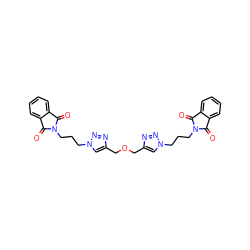 O=C1c2ccccc2C(=O)N1CCCn1cc(COCc2cn(CCCN3C(=O)c4ccccc4C3=O)nn2)nn1 ZINC000096917366