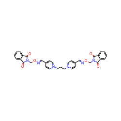 O=C1c2ccccc2C(=O)N1CO/N=C/c1cc[n+](CCC[n+]2ccc(/C=N/OCN3C(=O)c4ccccc4C3=O)cc2)cc1 ZINC000003936470