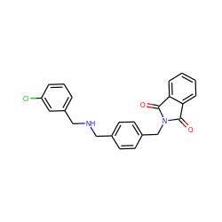 O=C1c2ccccc2C(=O)N1Cc1ccc(CNCc2cccc(Cl)c2)cc1 ZINC000299853363