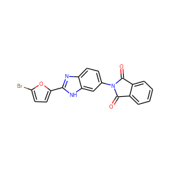 O=C1c2ccccc2C(=O)N1c1ccc2nc(-c3ccc(Br)o3)[nH]c2c1 ZINC000006498751