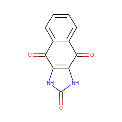 O=C1c2ccccc2C(=O)c2[nH]c(=O)[nH]c21 ZINC000000502343