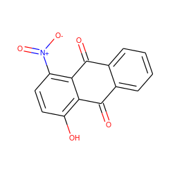 O=C1c2ccccc2C(=O)c2c([N+](=O)[O-])ccc(O)c21 ZINC000019851611