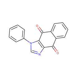 O=C1c2ccccc2C(=O)c2c1ncn2-c1ccccc1 ZINC000000210611