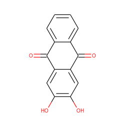 O=C1c2ccccc2C(=O)c2cc(O)c(O)cc21 ZINC000013481211