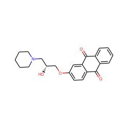 O=C1c2ccccc2C(=O)c2cc(OC[C@H](O)CN3CCCCC3)ccc21 ZINC000004121998