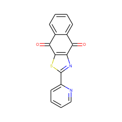 O=C1c2ccccc2C(=O)c2sc(-c3ccccn3)nc21 ZINC000034240096