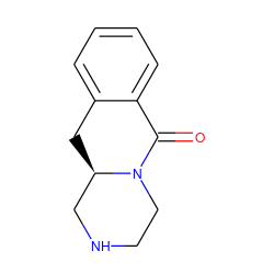 O=C1c2ccccc2C[C@@H]2CNCCN12 ZINC000075602725