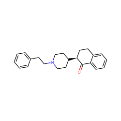 O=C1c2ccccc2CC[C@@H]1C1CCN(CCc2ccccc2)CC1 ZINC000013734263