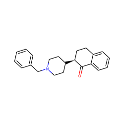 O=C1c2ccccc2CC[C@@H]1C1CCN(Cc2ccccc2)CC1 ZINC000013734257