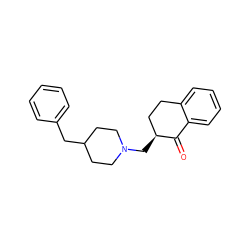 O=C1c2ccccc2CC[C@@H]1CN1CCC(Cc2ccccc2)CC1 ZINC000013607219