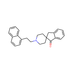 O=C1c2ccccc2CC12CCN(CCc1cccc3ccccc13)CC2 ZINC000026736604