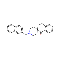 O=C1c2ccccc2CCC12CCN(Cc1ccc3ccccc3c1)CC2 ZINC000013734365