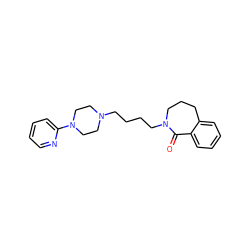 O=C1c2ccccc2CCCN1CCCCN1CCN(c2ccccn2)CC1 ZINC000040407186