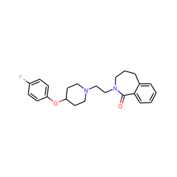 O=C1c2ccccc2CCCN1CCN1CCC(Oc2ccc(F)cc2)CC1 ZINC000013488305