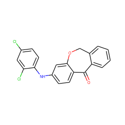 O=C1c2ccccc2COc2cc(Nc3ccc(Cl)cc3Cl)ccc21 ZINC000040752857