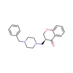 O=C1c2ccccc2OC[C@@H]1CN1CCN(Cc2ccccc2)CC1 ZINC000022933182