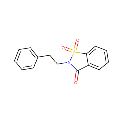 O=C1c2ccccc2S(=O)(=O)N1CCc1ccccc1 ZINC000044644109