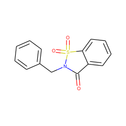 O=C1c2ccccc2S(=O)(=O)N1Cc1ccccc1 ZINC000000380676