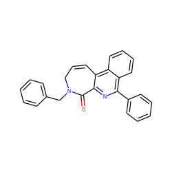 O=C1c2nc(-c3ccccc3)c3ccccc3c2C=CCN1Cc1ccccc1 ZINC000013765083