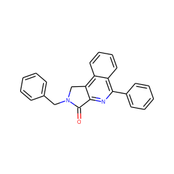 O=C1c2nc(-c3ccccc3)c3ccccc3c2CN1Cc1ccccc1 ZINC000013765068