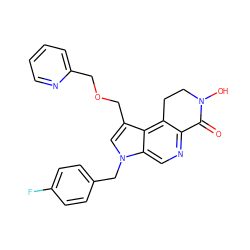 O=C1c2ncc3c(c(COCc4ccccn4)cn3Cc3ccc(F)cc3)c2CCN1O ZINC000071316828