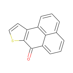 O=C1c2sccc2-c2cccc3cccc1c23 ZINC000001734667