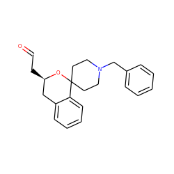 O=CC[C@@H]1Cc2ccccc2C2(CCN(Cc3ccccc3)CC2)O1 ZINC000013491907