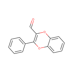 O=CC1=C(c2ccccc2)Oc2ccccc2O1 ZINC000000041690