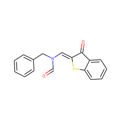 O=CN(/C=C1\Sc2ccccc2C1=O)Cc1ccccc1 ZINC000032120385