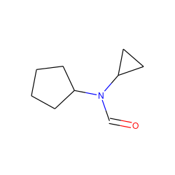 O=CN(C1CCCC1)C1CC1 ZINC000013779482