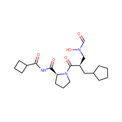 O=CN(O)C[C@@H](CC1CCCC1)C(=O)N1CCC[C@H]1C(=O)NC(=O)C1CCC1 ZINC000084758318