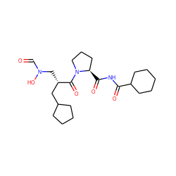 O=CN(O)C[C@@H](CC1CCCC1)C(=O)N1CCC[C@H]1C(=O)NC(=O)C1CCCCC1 ZINC000034874570