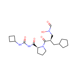 O=CN(O)C[C@@H](CC1CCCC1)C(=O)N1CCC[C@H]1C(=O)NC(=O)NC1CCC1 ZINC000084758877