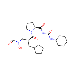 O=CN(O)C[C@@H](CC1CCCC1)C(=O)N1CCC[C@H]1C(=O)NC(=O)NC1CCCCC1 ZINC000034873081