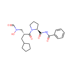 O=CN(O)C[C@@H](CC1CCCC1)C(=O)N1CCC[C@H]1C(=O)NC(=O)c1ccccc1 ZINC000034873861