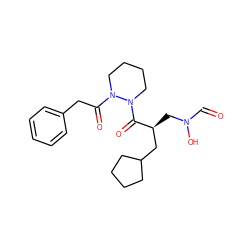 O=CN(O)C[C@@H](CC1CCCC1)C(=O)N1CCCCN1C(=O)Cc1ccccc1 ZINC000072175367