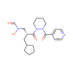 O=CN(O)C[C@@H](CC1CCCC1)C(=O)N1CCCCN1C(=O)c1ccncc1 ZINC000072175168