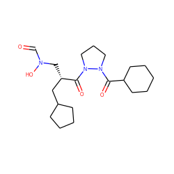 O=CN(O)C[C@@H](CC1CCCC1)C(=O)N1CCCN1C(=O)C1CCCCC1 ZINC000072170664