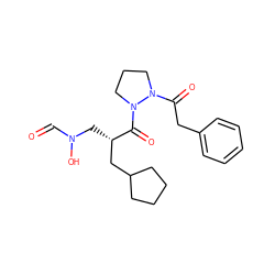 O=CN(O)C[C@@H](CC1CCCC1)C(=O)N1CCCN1C(=O)Cc1ccccc1 ZINC000072175366