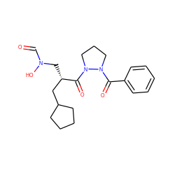 O=CN(O)C[C@@H](CC1CCCC1)C(=O)N1CCCN1C(=O)c1ccccc1 ZINC000072174843