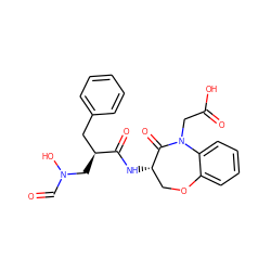 O=CN(O)C[C@@H](Cc1ccccc1)C(=O)N[C@H]1COc2ccccc2N(CC(=O)O)C1=O ZINC000003821445